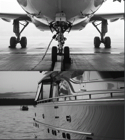 plane and boat